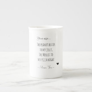 Caneca De Porcelana Valentine's Day, You are the Peanut Butter