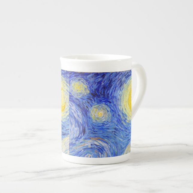 Caneca De Porcelana Van Gogh , “Starry Night” (Frente Esquerda)