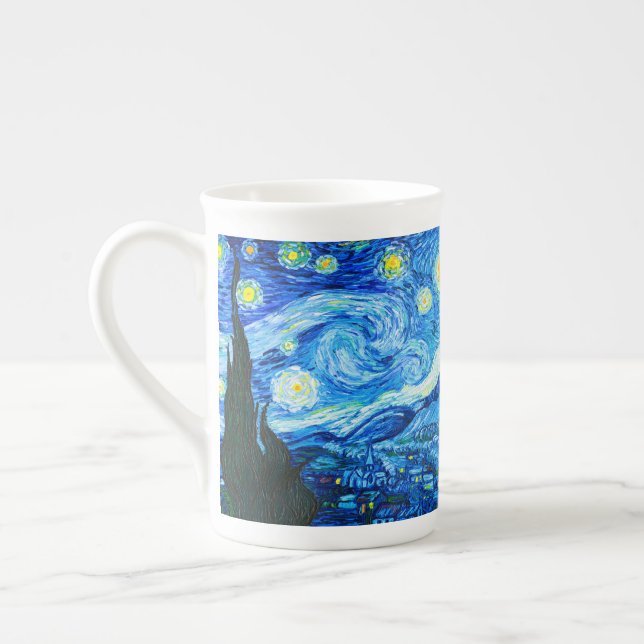 Caneca De Porcelana Van Gogh Starry Night (Esquerda)