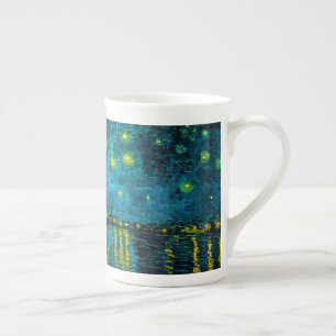 Caneca De Porcelana Van Gogh Starry Night Over the Rhône