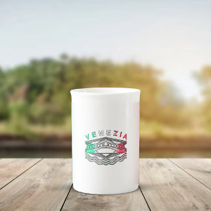 Caneca De Porcelana Venezia Rialto Bold LInes