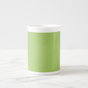 Caneca De Porcelana Verde primavera, Verde Claro Claro, Verde Leve Sól