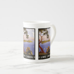 Caneca De Porcelana Viagens vintage Lago Garda Itália