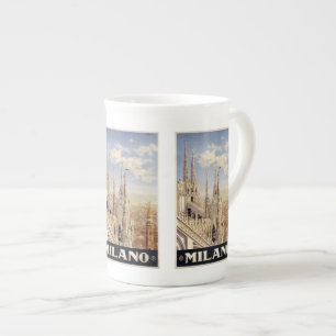 Caneca De Porcelana Viagens vintage Milano Milão Itália