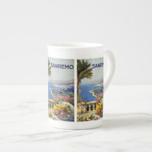 Caneca De Porcelana Viagens vintage Sanremo Itália