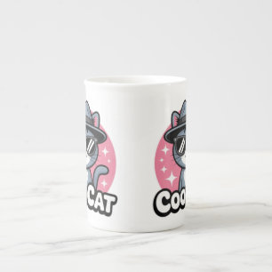 Caneca De Porcelana Vibrações de Gato Legal