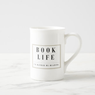 Caneca De Porcelana VIDA DO LIVRO: Eu preferencialmente estaria lendo