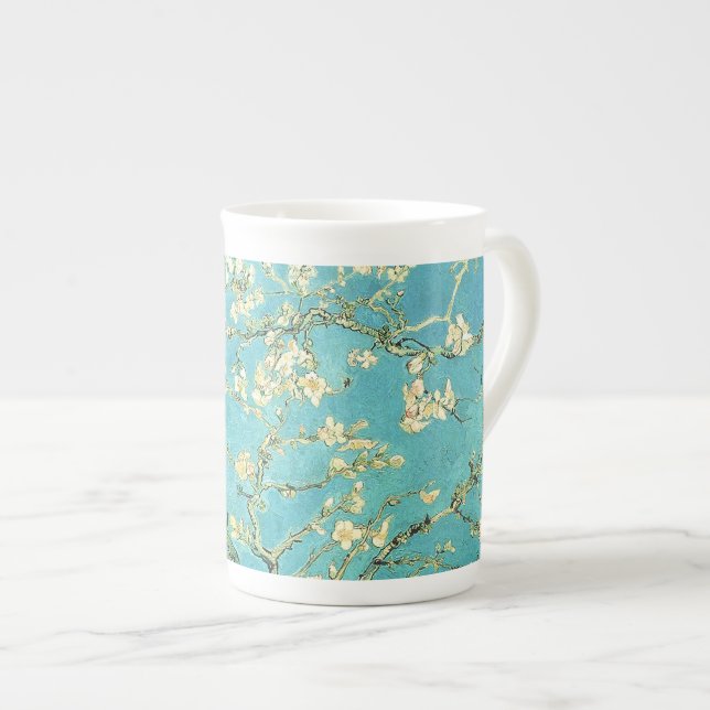 Caneca De Porcelana Vincent van Gogh Blossomong Almond Tree (Frente Esquerda)