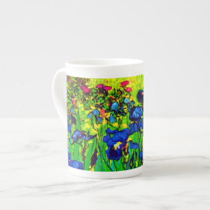 Caneca De Porcelana Vincent Van Gogh - Íris - Amante de Flores Pop Art