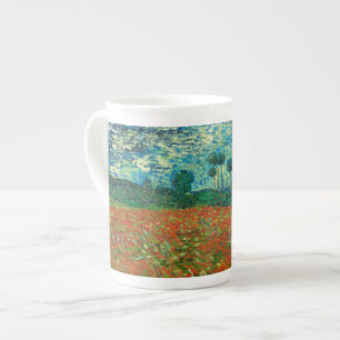 Caneca De Porcelana Vincent Van Gogh Poppy Field Floral Vintage Art