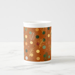 Caneca De Porcelana Vinho Festivo de Natal e Ano Novo