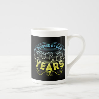 Caneca De Porcelana vintage Funny, 70 anos dizendo citação