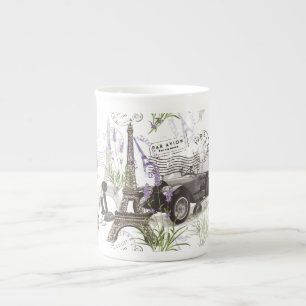Caneca De Porcelana Vintage Paris