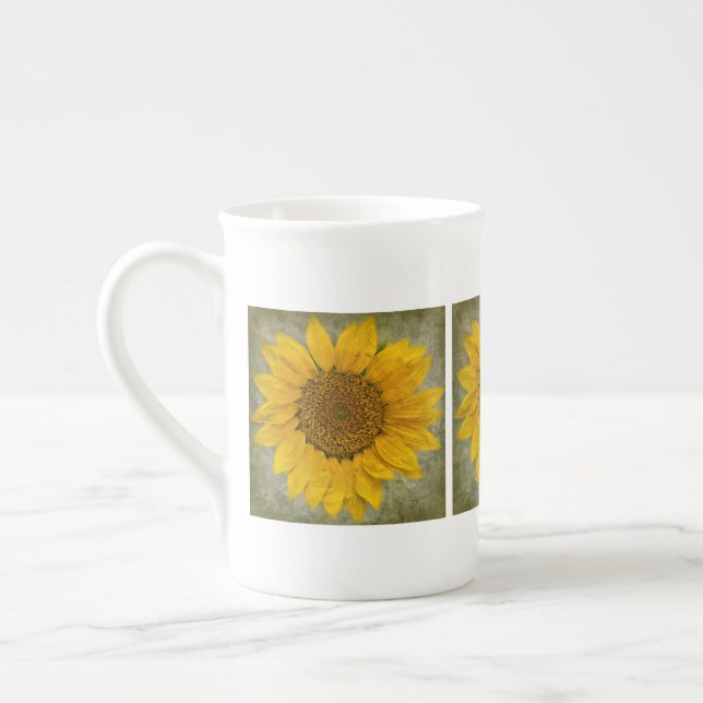 Caneca De Porcelana Vintage Sunflower Mug (Esquerda)