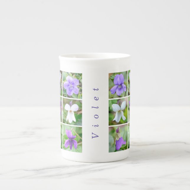 Caneca De Porcelana 'Violeta' (Frente)
