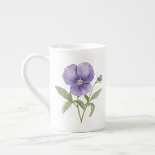 Caneca De Porcelana Violetas Feitiço de Nascimento