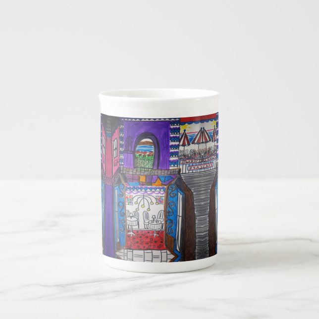 Caneca De Porcelana Violet's under the sun foodie mug (Frente)