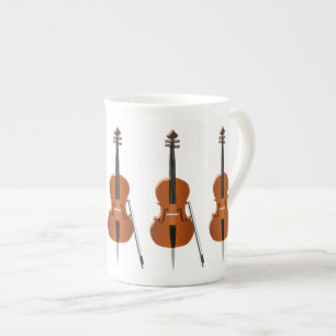 Caneca De Porcelana Violoncelo