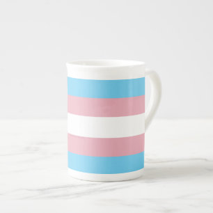 Caneca De Porcelana Visibilidade da bandeira do orgulho transgênero da