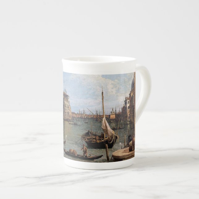 Caneca De Porcelana Vista Canaletto do Grande Canal (Frente Esquerda)