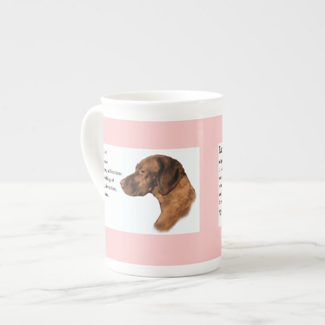 Caneca De Porcelana Vizsla Love Gifts (Frente Esquerda)