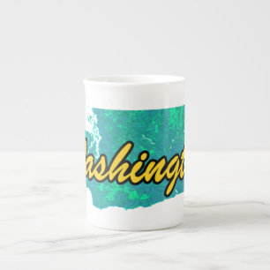 Caneca De Porcelana Washington