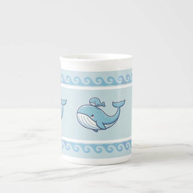 Caneca De Porcelana Whaley Cute Baby (Frente)