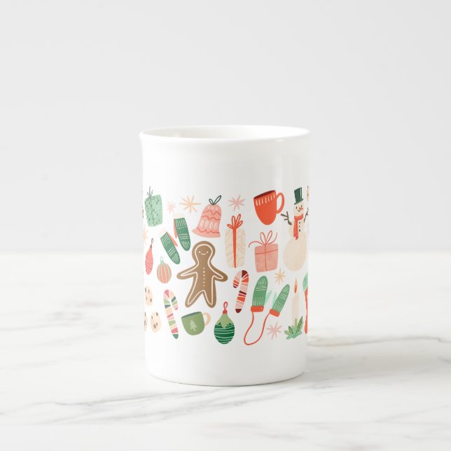 Caneca De Porcelana Whimsical Christmas Specialty Mug (Frente)