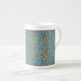 Caneca De Porcelana William Morris Belo Foliage Frutas coloridas