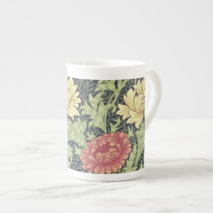 Caneca De Porcelana William Morris Chrysanthemum Vintage Arte Floral