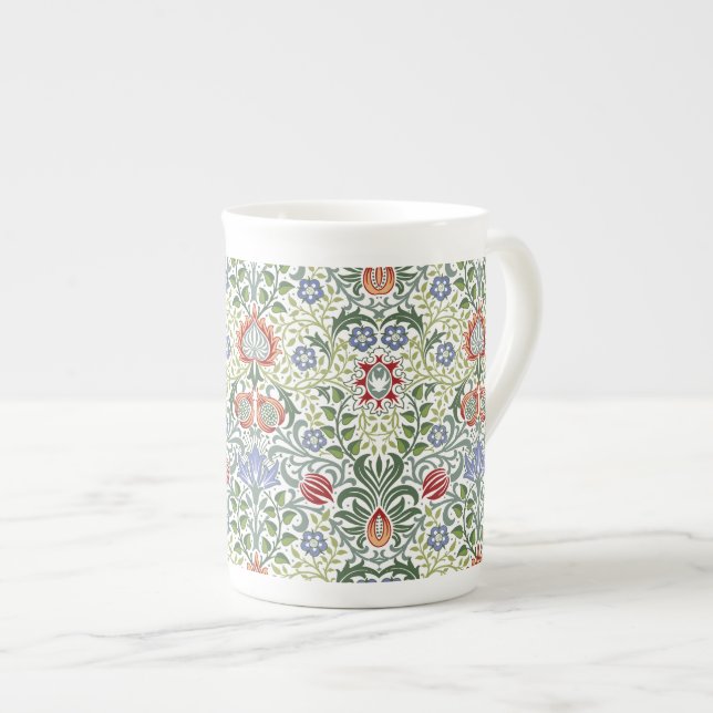 Caneca De Porcelana William Morris Floral Persian Pattern (Frente Esquerda)