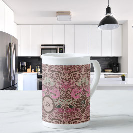 Caneca De Porcelana William Morris Peacock e Dragon Monograma