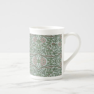Caneca De Porcelana William Morris Vintage Doce Rosas Briar Folhagem