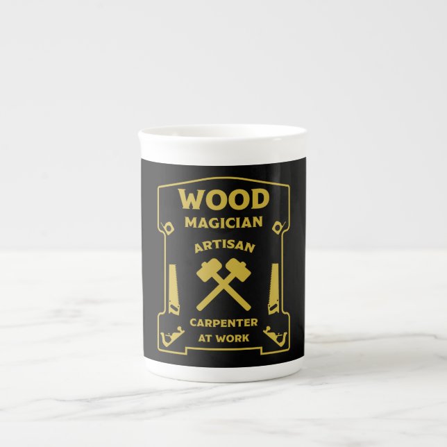 Caneca De Porcelana Wood Magika (Frente)
