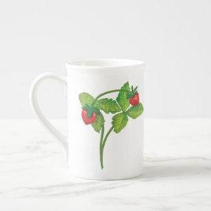 Caneca De Porcelana Woodland Wild Strawberry Fragaria vesca