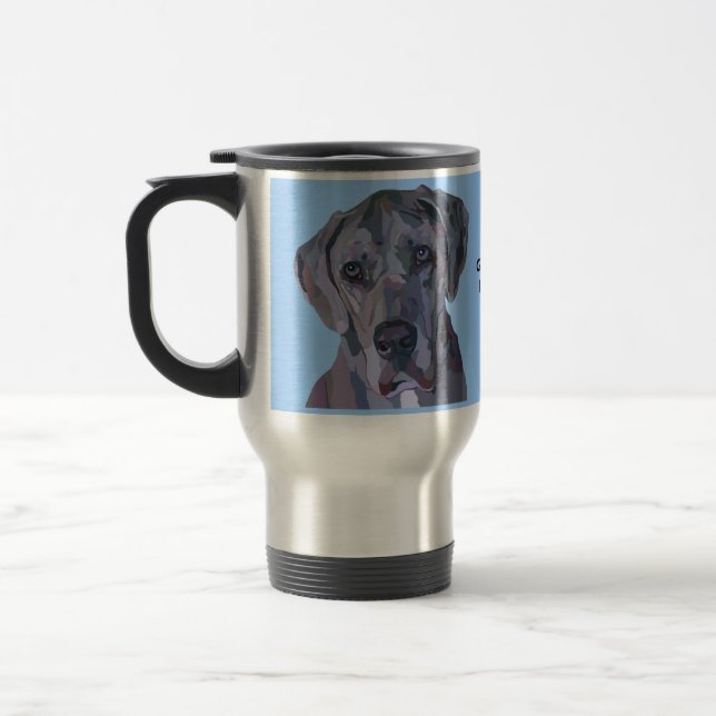 Caneca de prata de great dane Merle (Esquerda)