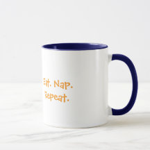Caneca de Preguiça – Comer. Dormir. Repetir ☕🐾