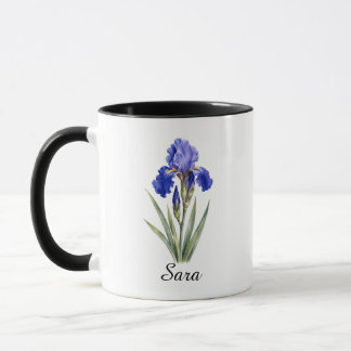 Caneca de Presente da Flor de Nascimento Íris de F