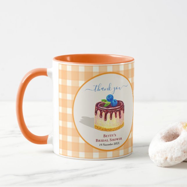 Caneca de Presente de Agradecimento Chá de Noiva B (Com Donut)