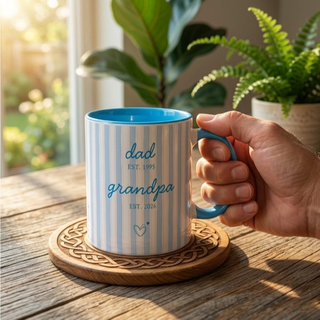 Caneca de Presente de Anúncio de Pai para Avô (Criador carregado)