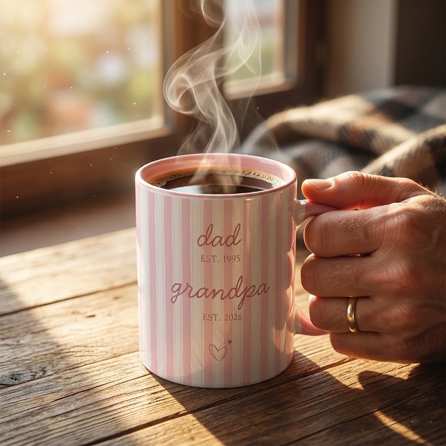Caneca de Presente de Anúncio de Pai para Avô (Criador carregado)