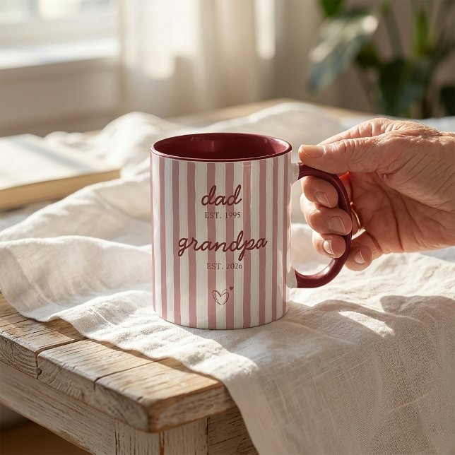Caneca de Presente de Anúncio de Pai para Avô (Criador carregado)