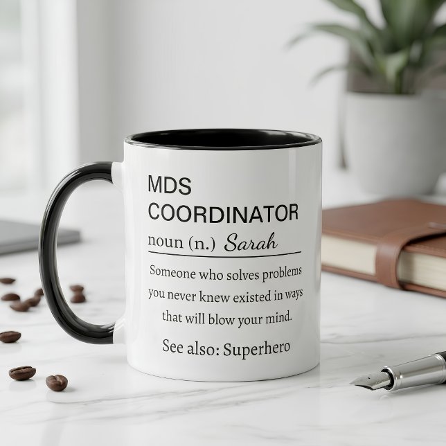 Caneca de Presente de Definição de Coordenador de  (Criador carregado)