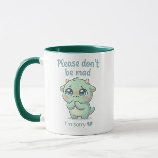 Caneca de Presente de Desculpas “Por Favor Não Fiq