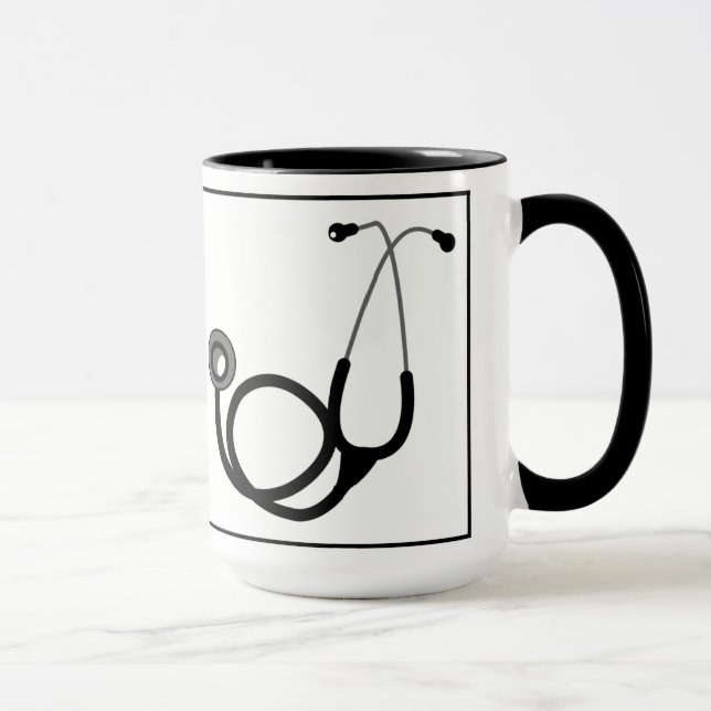 caneca de presente de médico estetescópio (Direita)