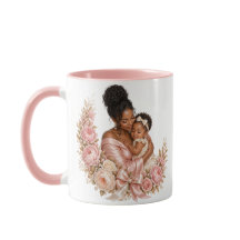 Caneca de presente do Dia das Mães luxuosa preto m