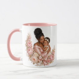 Caneca de presente do Dia das Mães luxuosa preto m