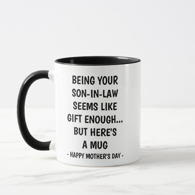 Caneca de presente engraçado do Dia das Mães do ge (Esquerda)