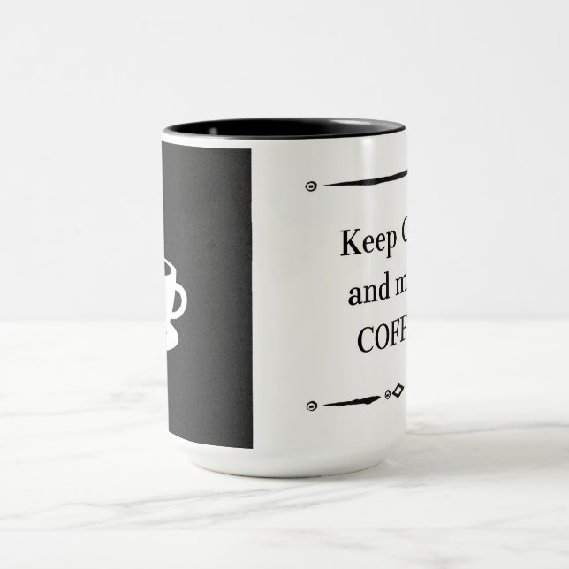 Caneca de Presente para Amante de Café – Mantenha  (Centro)