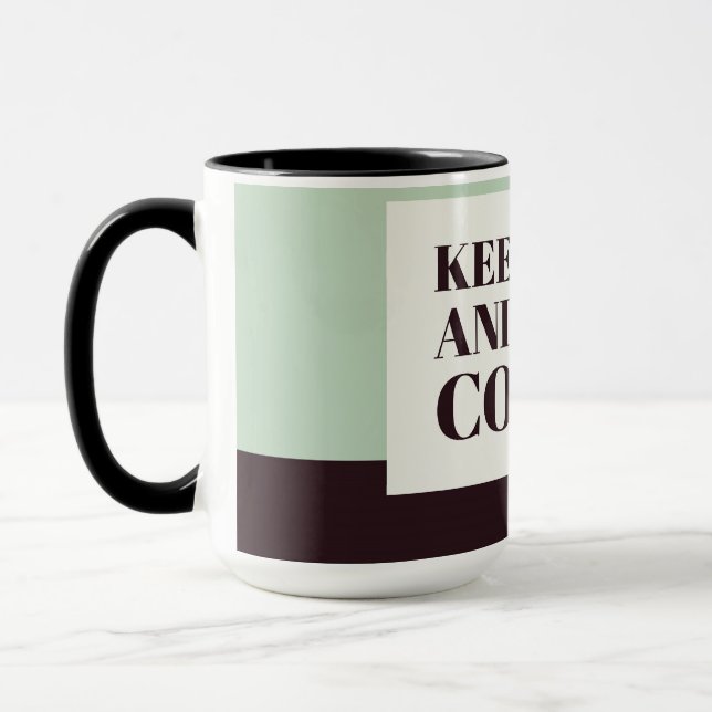 Caneca de Presente para Amante de Café – Mantenha  (Esquerda)